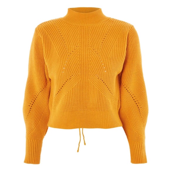 lace up back sweater